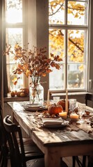 Cozy Autumn Dining Table