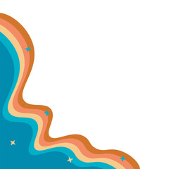 Retro Wavy Corner