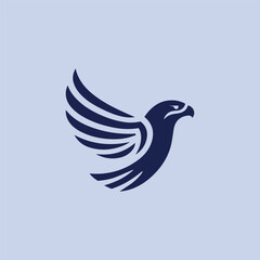 Modern eagle logo
