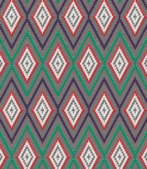 knit sweater with a stylish zigzag pattern.