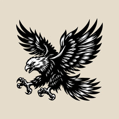 eagle wing vector illustration