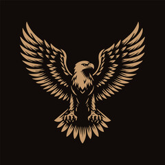 eagle with gold wings