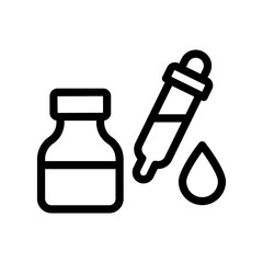 17 dropper line icon illustration vector graphic