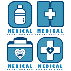 Vector Illustration of a Medical and Healthcare Icon Collection