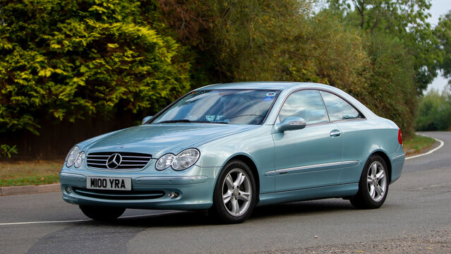2003 3199 cc blue Mercedes CLK car
