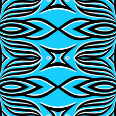 SIMPLE ART seamless batik dayak square pattern background design