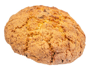 Oatmeal cookies isolated on white background