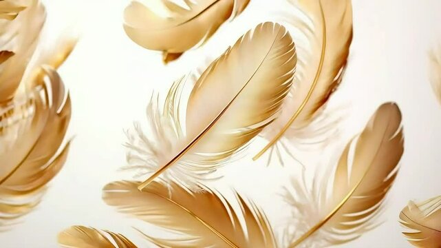 feather on a WAITH background