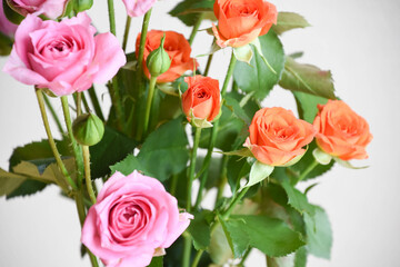 スプレー薔薇の花束