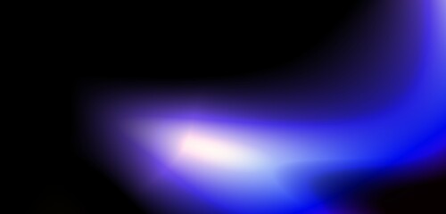 Dark blue digital abstract background with ultraviolet neon glow, blurry light lines, waves