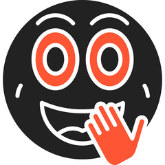 Giggle Vector Icon Design