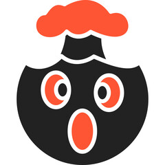 Mind Blown Vector Icon Design