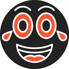 Laughing Vector Icon Design
