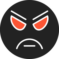 Angry Vector Icon Design