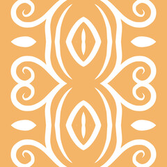 SIMPLE ART seamless batik dayak square pattern background design