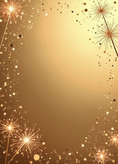 golden background with sparkles and golden confetti on it