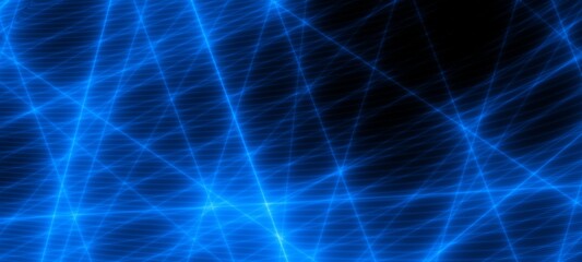 Abstract blue and black gradient pattern with a soft metallic mesh texture. The clean, modern design features a diagonal dark background