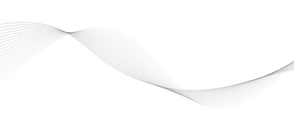 Abstract background with green wavy lines. Vector illustration