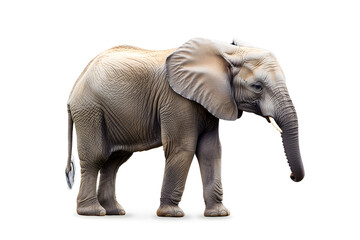 Obraz premium Elephant isolated on white background