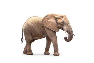 Obraz premium Elephant isolated on white background