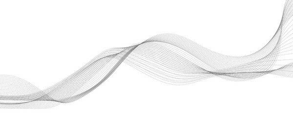 Abstract background with green wavy lines. Vector illustration