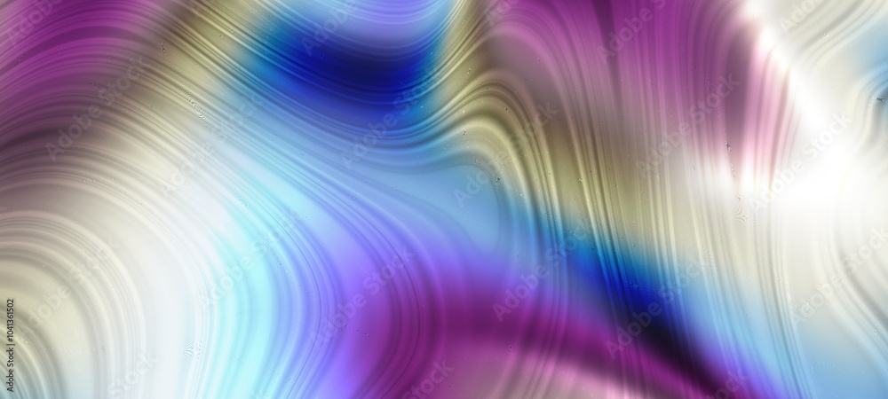 Poster horizontal colorful abstract wave background with midnight blue, light gray and moderate violet colo