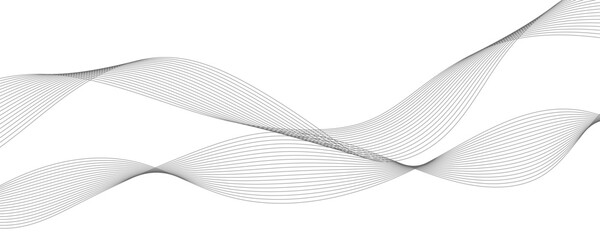 Abstract background with green wavy lines. Vector illustration