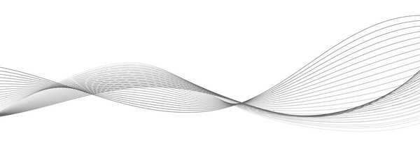 Abstract background with green wavy lines. Vector illustration