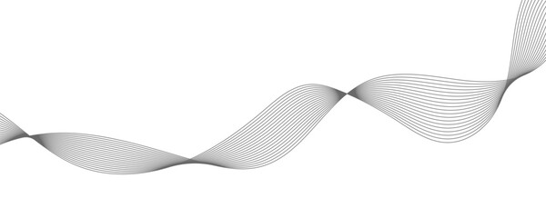 Abstract background with green wavy lines. Vector illustration