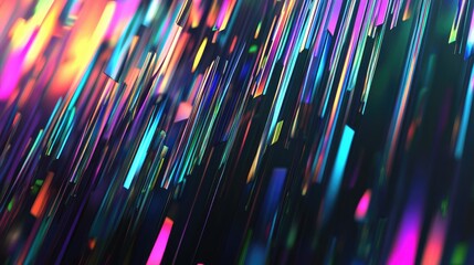 Colorful Light Rays in Motion Abstract Background