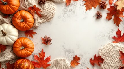 Fototapeta premium Autumn Harvest Arrangement
