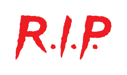 Vector red handwritten lettering 