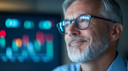Consultant Smiling While Conducting Market Analysis and Providing Advice
