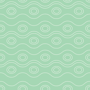 Outline animalistic seamless pattern with scales or waves, flat vector stock illustration as trend seamless or endless background