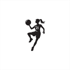 Basketball SVG, Basketball PNG, Sport SVG, Basketball player Silhouette, Basketball player Logo, Playing Basketball, Basketball Art Print