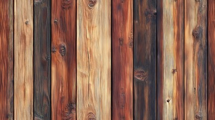 Naklejka premium Wooden wall background with vertical slats, texture of natural wood paneling for interior design or backdrop, furniture, home decore