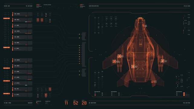 Data analysis HUD in 4K