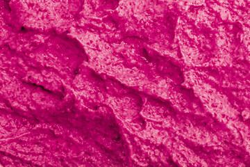 Berry yoghurt ice cream. Smoothies from fresh fruits and berries. Ice cream texture. Delicious sweet dessert close-up as a background.
