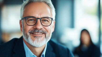 Fototapeta premium Businessman Mentoring Diverse Team in Inclusive Leadership Setting