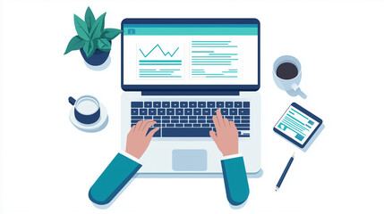 Budgeting and Managing Personal Finances on Laptop