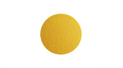 Gold glitter hand-drawn round glitters png