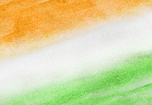 Tri Color Indian Flag Color Background