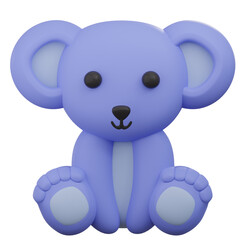 3D Koala Animal Illustration