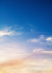 soft sky background at dawn, beautiful heaven with clouds