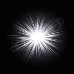 Obraz premium Bright light burst. Glowing, explosion, star, radiant, golden, energy, shine, flare, illumination, spark, effect, abstract, sparkle, vibrant, sunburst, glowing rays.