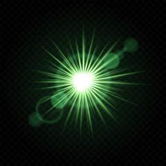 Bright green light burst. Glowing, explosion, star, radiant, golden, energy, shine, flare, illumination, spark, effect, abstract, sparkle, vibrant, sunburst, glowing rays.