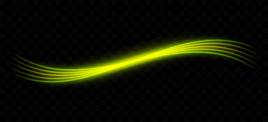 Glowing light wave. Neon, abstract, curved, blue, futuristic, energy, vibrant, flow, digital, glowing lines, dynamic, modern, tech, smooth, motion, bright.