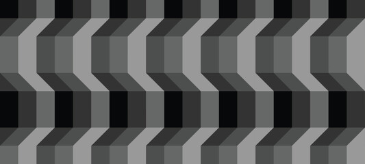 The seamless chevron pattern combines attractive black and gray colors. Perfect for printing, design backgrounds, wallpaper and tiles, gift wrapping