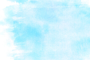 Blue abstract background in watercolor style