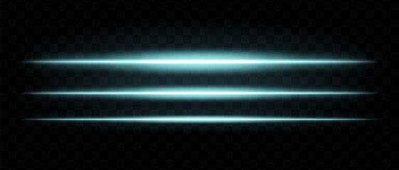 Blue glowing light streaks. Horizontal beams, neon, abstract, bright lines, futuristic, energy, dynamic motion, shine, luminous effect, optical flare, laser, electric.